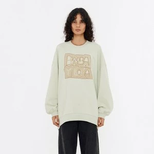 Bluza oversize haftowane logo jasnozielona BIMBA Y LOLA