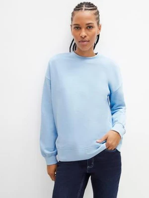 Zdjęcie produktu Bluza oversize z czystej bawełny BonPrix niebieski