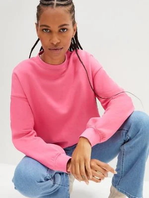 Zdjęcie produktu Bluza oversize z czystej bawełny BonPrix różowy