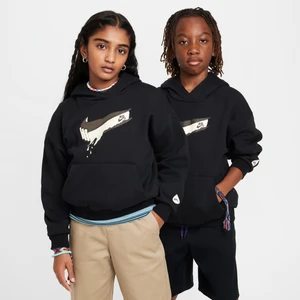 Bluza oversize z kapturem do skateboardingu dla dużych dzieci Nike SB EasyOn - Czerń