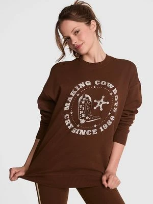 Bluza oversize z okrągłym dekoltem Victoria's Secret
