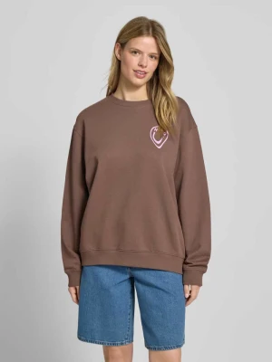 Bluza oversized z okrągłym dekoltem Hugo Blue