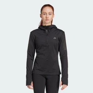 Bluza Own The Run Winterized Hooded Half-Zip Adidas czarny