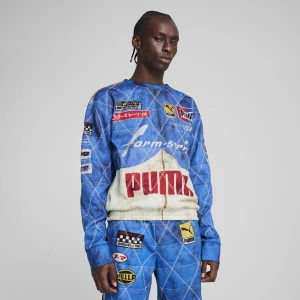 Bluza pikowana unisex A$AP ROCKY × PUMA, Odzież, Niebieski,