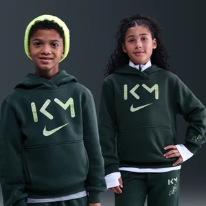 Bluza piłkarska z kapturem dla dużych dzieci Nike Dri-FIT Kylian Mbappé Club Fleece - Zieleń
