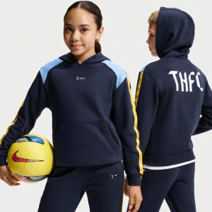 Bluza piłkarska z kapturem z dzianiny dla dużych dzieci Nike Tottenham Hotspur City Side - Niebieski