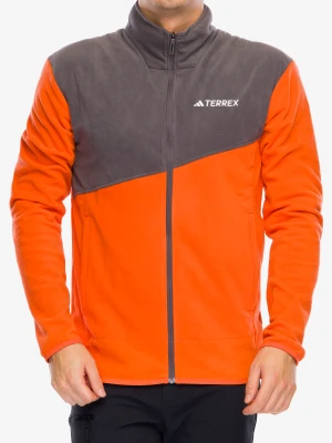 Bluza polarowa adidas TERREX Multi Full Zip Fleece Jacket - semi impact orange/charcoal