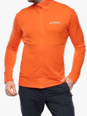 Bluza polarowa adidas TERREX Multi Light Fleece Full Zip Jacket - semi impact orange