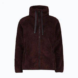 Bluza polarowa damska CMP 36P2506 black berry / lighter Bordowy