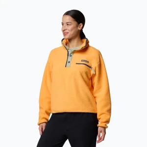 Bluza polarowa damska Columbia Helvetia II Cropped Half Snap Fleece summer orange