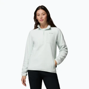 Bluza polarowa damska Columbia Pacific Arch 200 Half Zip Fleece Tea Light Biały