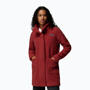 Bluza polarowa damska Columbia Panorama Long red oxide