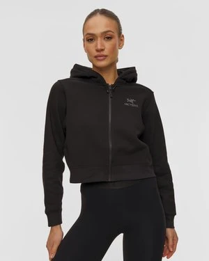Bluza Polarowa Damska Damska Arcteryx Emblem Fleece Full Zip Crop Hoody W Czarna