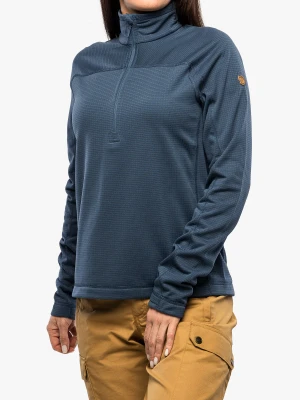 Bluza polarowa damska Fjallraven Abisko Lite Fleece Half Zip - indigo blue