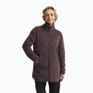Bluza polarowa damska Jack Wolfskin High Curl Coat sheer plum Fioletowy