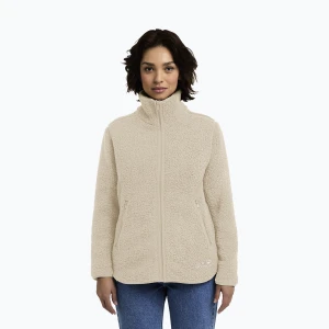 Bluza polarowa damska Jack Wolfskin High Curl oyster Beżowy