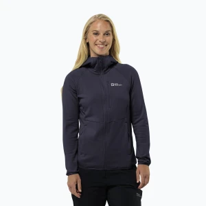 Bluza polarowa damska Jack Wolfskin Kolbenberg Hooded Fz graphite