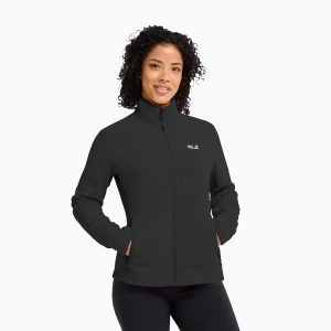 Bluza polarowa damska Jack Wolfskin Taunus 100 Full Zip black