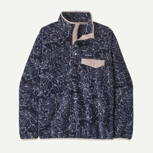 Bluza polarowa damska Lightweight Synchilla Snap-T Fleece Patagonia Granatowy