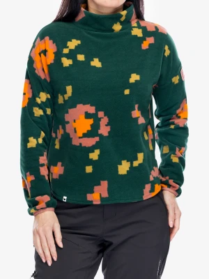 Bluza polarowa damska Maloja Romalia - deep forest pixelrose