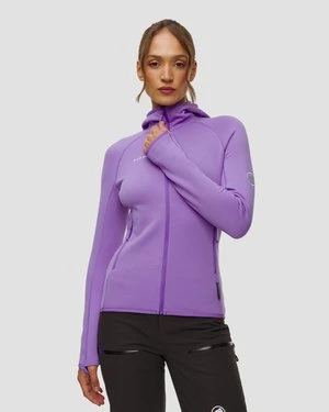 Bluza Polarowa Damska Mammut Aconcagua Ml Hooded Jacket Women Fioletowa