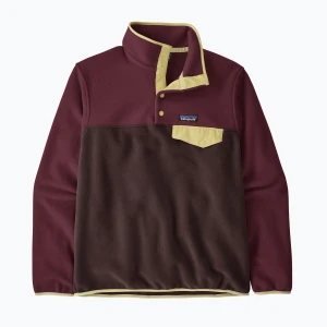Bluza polarowa damska Patagonia Lightweight Synchilla Snap-T Pullover den brown
