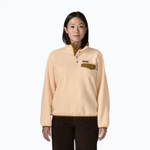 Bluza polarowa damska Patagonia Lightweight Synchilla Snap-T Pullover natural Beżowy