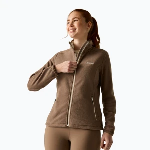 Bluza polarowa damska Regatta Floreo IV mocha / light vanilla Brązowy