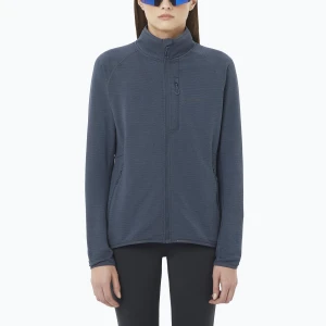 Bluza polarowa damska Salomon Lightwarm Full Zip blue nights