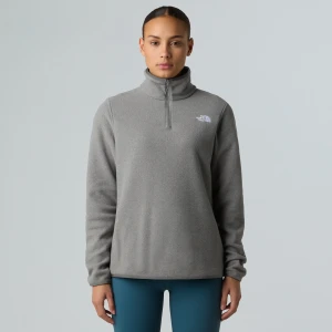 Bluza polarowa damska The North Face Glacier Fleece 1/4 Zip mid grey heather
