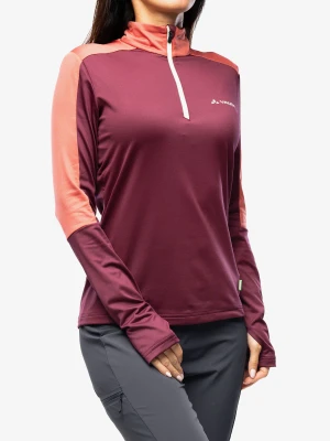 Bluza polarowa damska Vaude Livigno Halfzip II - cassis