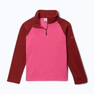 Bluza polarowa dziecięca Columbia Glacial Fleece Half Zip nico / red oxide
