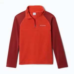 Bluza polarowa dziecięca Columbia Glacial Half Zip super sonic / red oxide