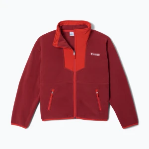 Bluza polarowa dziecięca Columbia Sequoia Grove Full Zip Fleece red oxide / super sonic