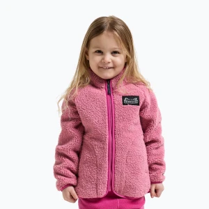 Bluza polarowa dziecięca Didriksons Gibbsc 2 Fz heather pink / cactus pink