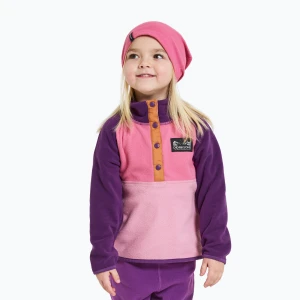 Bluza polarowa dziecięca Didriksons Monte Half Button light heather pink