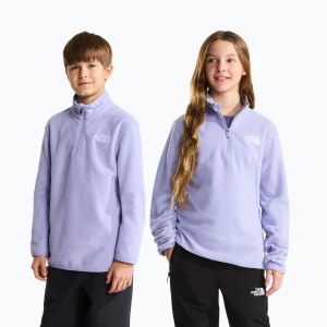 Bluza polarowa dziecięca The North Face Teen Glacier 1 / 4 Zip pale plum Fioletowy