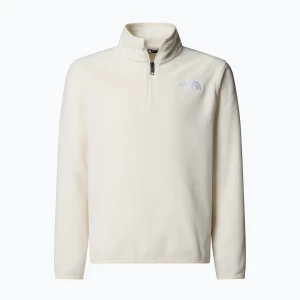 Bluza polarowa dziecięca The North Face Teen Glacier 1 / 4 Zip wine dune Biały