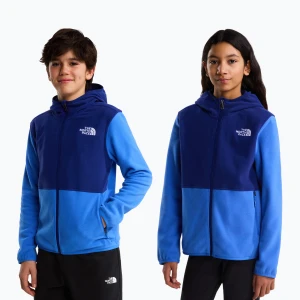 Bluza polarowa dziecięca The North Face Teen Glacier Full Zip Hoodie bold blue / activ blue