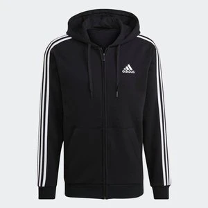Bluza polarowa Essentials z kapturem i suwakiem na całej długości oraz 3 paskami Adidas