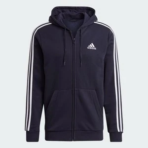 Bluza polarowa Essentials z kapturem i suwakiem na całej długości oraz 3 paskami Adidas