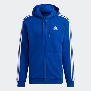 Bluza polarowa Essentials z kapturem i suwakiem na całej długości oraz 3 paskami Adidas