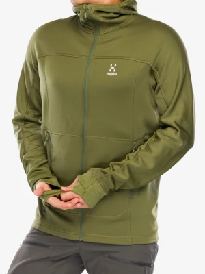 Bluza polarowa Haglofs Betula Hood - olive green