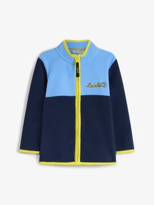 Bluza polarowa marki Lurchi z kontrastowymi detalami BonPrix niebieski