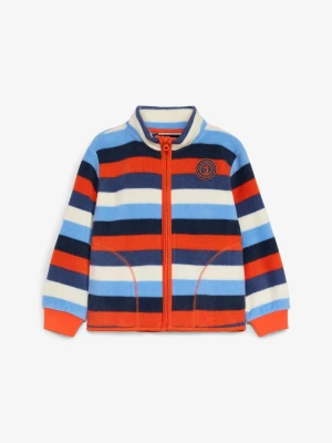 Bluza polarowa marki Lurchi z kontrastowymi detalami BonPrix niebieski