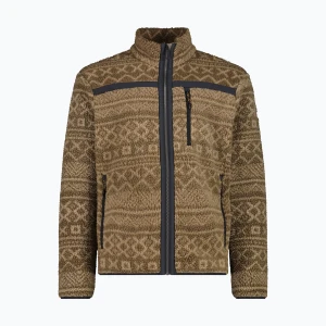 Bluza polarowa męska CMP 36P3117 teak / teak darker Brązowy