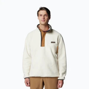 Bluza polarowa męska Columbia Helvetia II Half Snap Fleece chalk