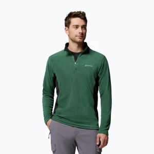 Bluza polarowa męska Columbia Klamath Range II HZ Rain Forest / Black Niebieski