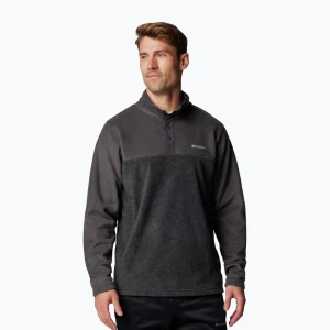 Bluza polarowa męska Columbia Steens Mountain Half Snap II charcoal heather / shark Szary