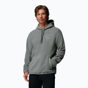 Bluza polarowa męska Columbia Timber Crest MTR Fleece Hoodie sedona sage Zielony